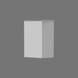 7'' H x 8.25'' W x 1.63'' D Plastic Onlay Scroll