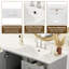 Meuble-lavabo simple avec plateau en céramique Shalimar, armoire de rangement moderne avec porte à fermeture douce et structure en bois massif, style autoportant-680586524-734106710