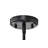 Matte Black 1-Light Mini Pendant with Clear Cylindrical Glass Shade-825503404-857543045