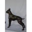 Statue de boxer en bronze - Taille: L 35 po x l 10 po x H 36 po.