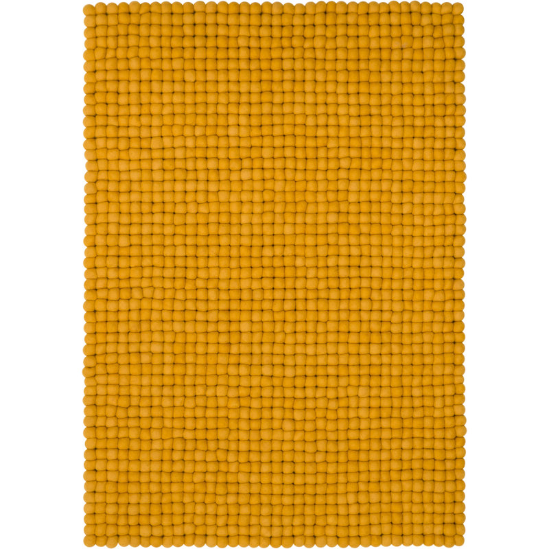 Solid Colour Wool Hand Woven Area Rug, Rectangular 90 x 130cm