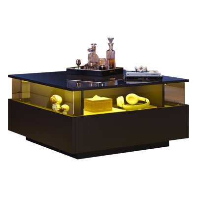 Deallen Block Coffee Table with Storage