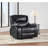 Elodie Black Upholstered Glider Recliner Chair-547364113