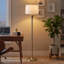 Lampe sur pied 66 "en métal avec abat-jour tambour en tissu-996244997