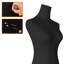 Mannequin féminin torse féminin Formes de couture pour le corps Manicanequin Support en métal doré à haute stabilité pour vêtements