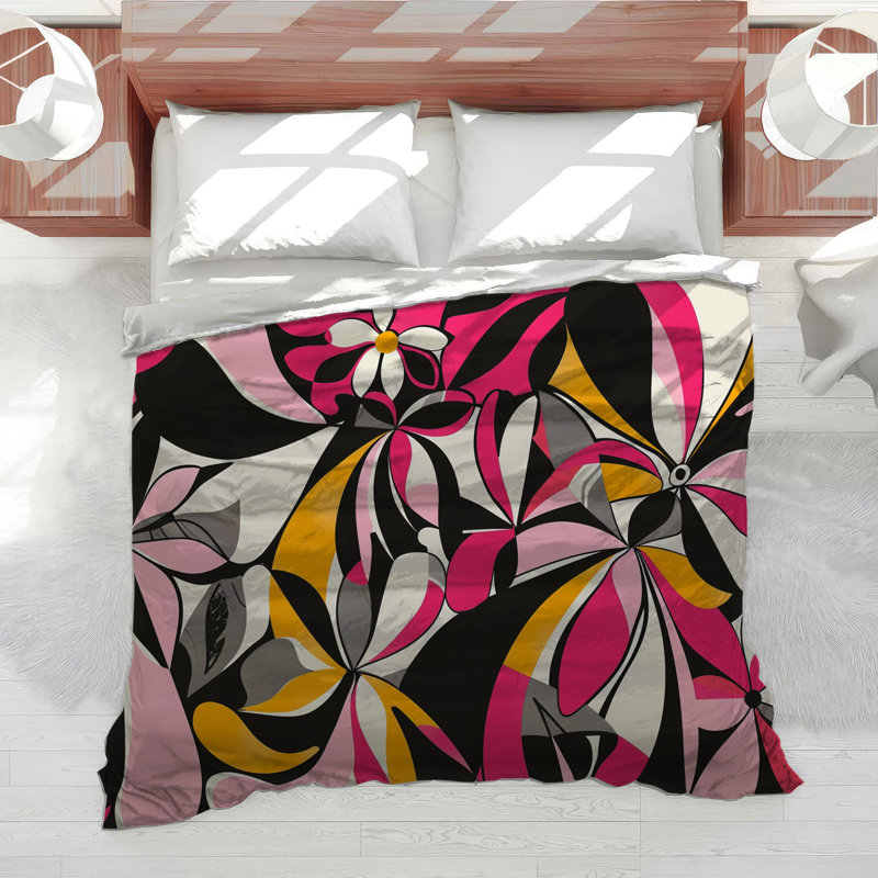 Édredon à motif abstrait scandinave, Édredon simple