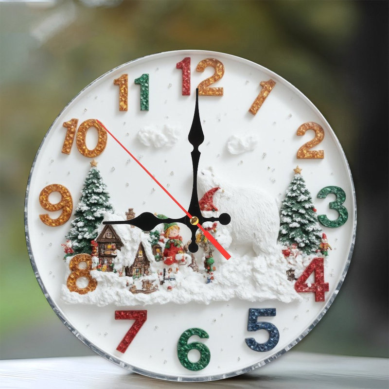 Joyeux Noël, horloge, renne