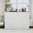  Queen Murphy Bed Cabinet with Storage Drawers, Built-in Charging station, Mattress Included