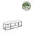 Olmsted Faux Leather Bench with Metal Legs-1437296592