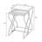 Demi Modern Mirrored Nesting Tables
