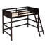 Lit mezzanine simple en bois massif avec ajout de qualité-421229011