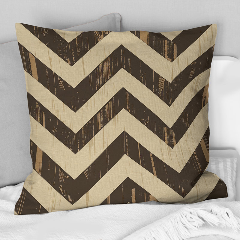 Coussin Brown, H 16 po x l 16 po