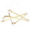 Orbit - 6 Light Chandelier - Aged Brass Finish