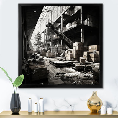Dessin d'analytique d'un entrepôt I - Warehouse, impression d'art mural