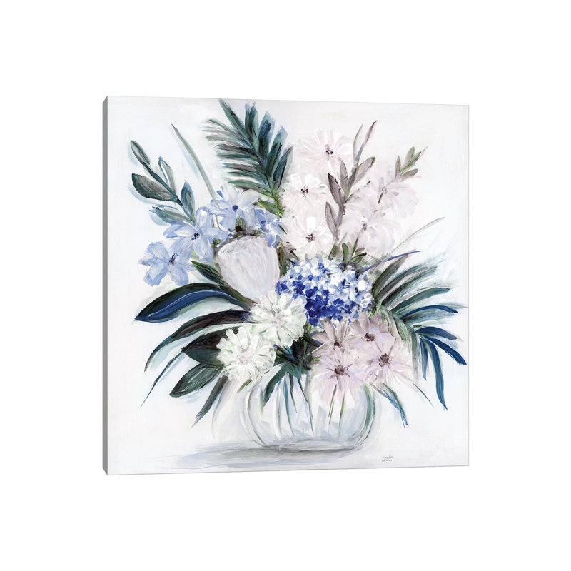Blue Tropicana I By Marilyn Dunlap - Wrapped Canvas Graphic Art by Marilyn Dunlap - Wrapped Canvas Gallery-Wrapped Canvas Giclée