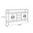 Circular Grille Door Buffet Table