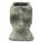 9 Inch Gray Easter Island Cement Planter For Small To Medium Hollyhocks, 5X5.5X9 Inches, 6.8 Lbs, Charming Facial Look , Intriguing Features