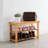 Bamboo Shoe Bench With 3-Tier Storage-862176406