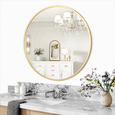 Round Wall Makeup / Shaving Mirror
