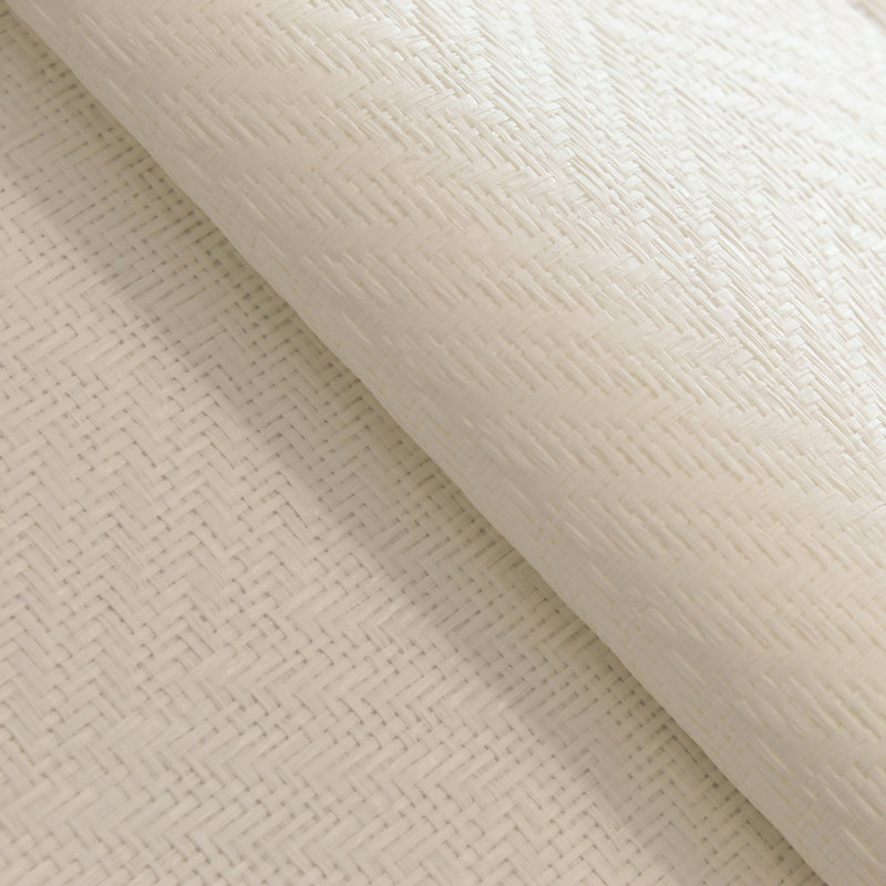 Papier peint tissé à chevrons, Chevrons, blanc