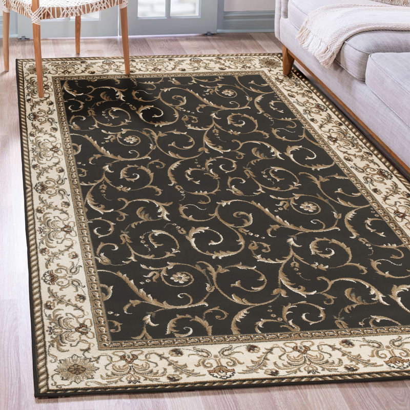 Tapis brun Weisgerber, Rectangle 3 pi 3 po x 4 pi 11 po