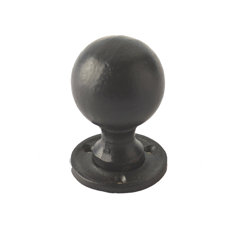 Marilla Interior Mortise Door Knob, Black