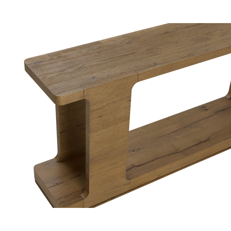 71'' W Console Table, Light Brown