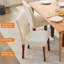 Chaises de salle à manger rembourrées modernes 4Set Parsons avec dossier haut capitonné à boutons Siège large et confortable Pieds en bois robustes pour la salle à manger Cuisine Café 2 boîtes 4 pièces