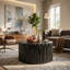Table basse ronde noire MGO