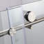 Portes de douche sans cadre l 60 po x H 76 po avec verre trempé transparent et quincaillerie en acier inoxydable