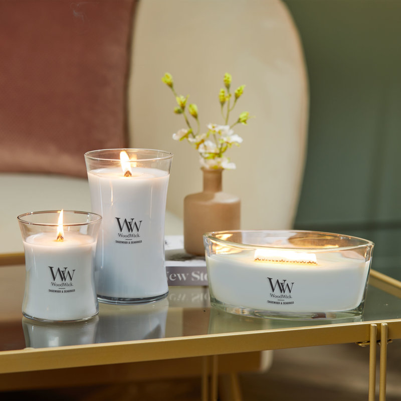 Bougie WoodWick® Chai Ellipse, Vert moyen