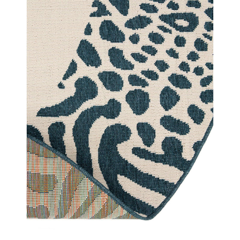 Gurjot Indoor/Outdoor Area Rug, Round 4'1"