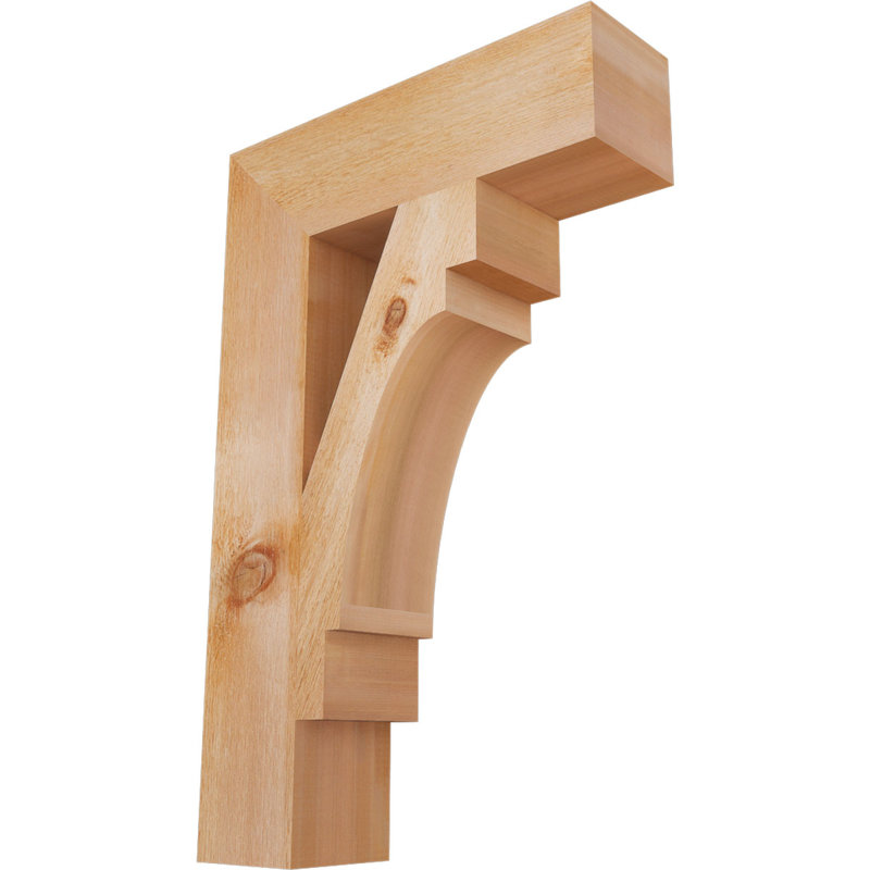 Support Merced Block, Cèdre rouge de l'Ouest (scié brut), H 34 po x l 6 po x P 22 po