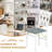 Folding Kitchen Chairs with Rubber Wood Frame Padded Seat PVC Leather-1632606148-1632606169-1632606146