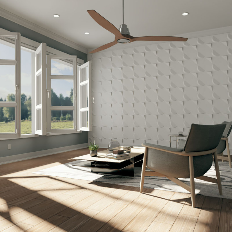 Apollo White Textured 3D PVC Wall Panel