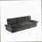 94.5" King Size Pull Out Sofa Bed,3-In-1 Convertible Sleeper Sofa,Multi-Functional Corduroy  Bed,Grey-618539246