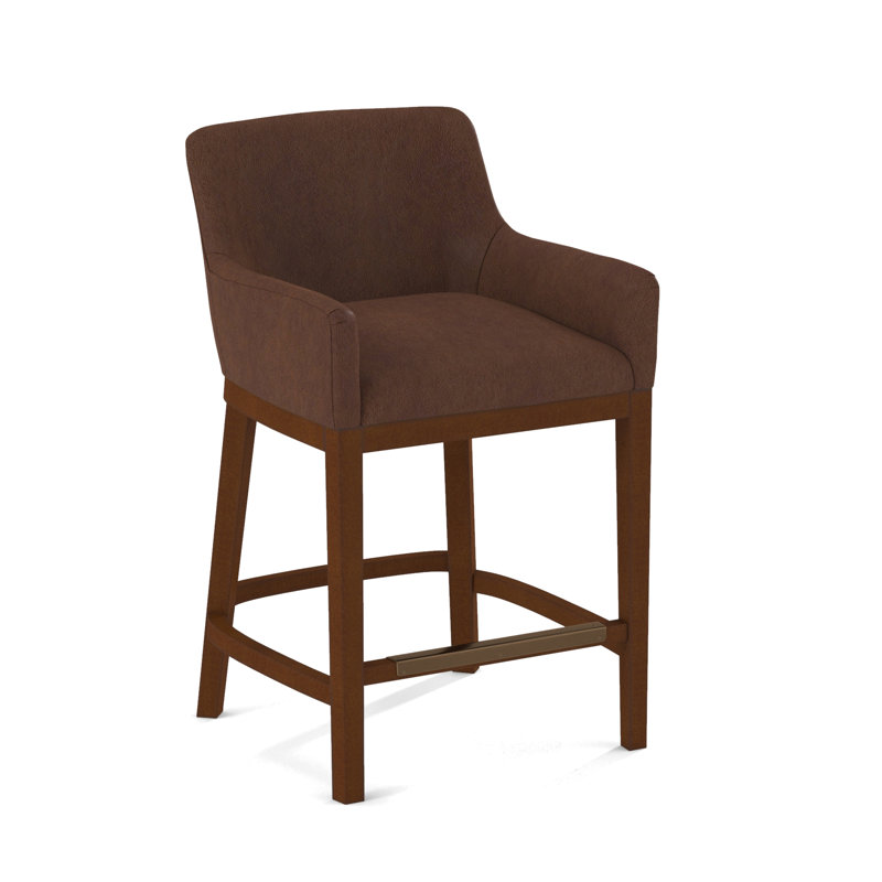 Upholstered Stool, English Saddle, Applause Coconut Husk