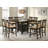 Sarwa Square Counter Height Dining Set Brown and Tan-553938593