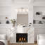 Dimmable Bathroom Wall Light with White Glass Shades-907329099-907329100-907329102