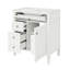 Meuble-lavabo de 30 po avec lavabo en céramique, armoire moderne à 2 tiroirs et nombreuses tablettes, superbe meuble-lavabo, rangement dissimulé contemporain, tendance-663245409