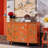 Four-Door Painted Accent Cabinet-Sideboard