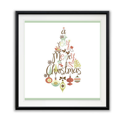 « christmas tree word play », reproduction de photo sur toile tendue