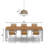 19.5"W 1-Light Mayodan Metal and Jute Pendant