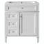 Meuble-lavabo simple 30 po avec plateau en résine Sayma-1069603082