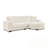 L-Shaped Sectional Sofa With Pillows And Ottoman-1208909368