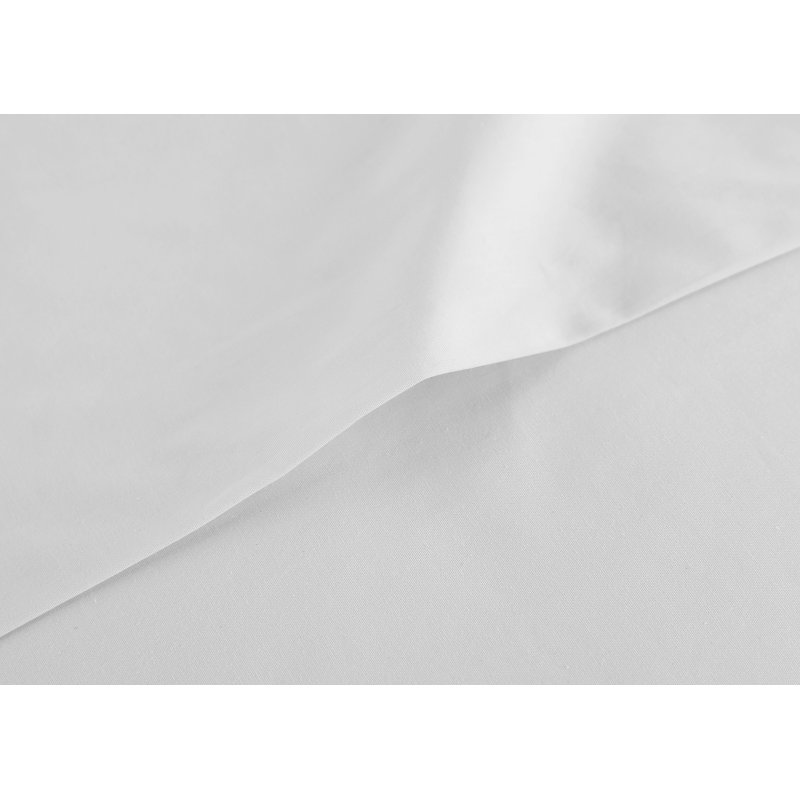 Curtia 200 Thread Count 100% Cotton Percale Sheet Set, Cal.King Sheet Set+Fitted Sheet + 2 Pillowcases, White
