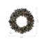 Glittered Christmas Wreath and 9ft Garland with Lights and Pincone