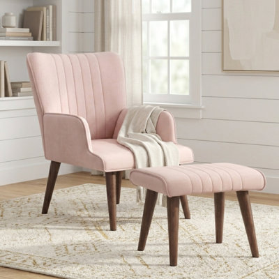 Marc 68.98Cm Wide Tufted Lounge Chair and Ottoman