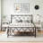 Nightstand with Built-in Charging Station, Bedside Table with Adjustable Fabric Drawer and 3-Tier Storage End Table-37325743-45358473