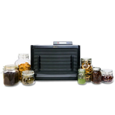 Déshydrateur d'aliments 9 plateaux avec minuterie numérique 48 heures Excalibur